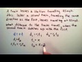 Intermediate Algebra: Uniform Motion Story Problem