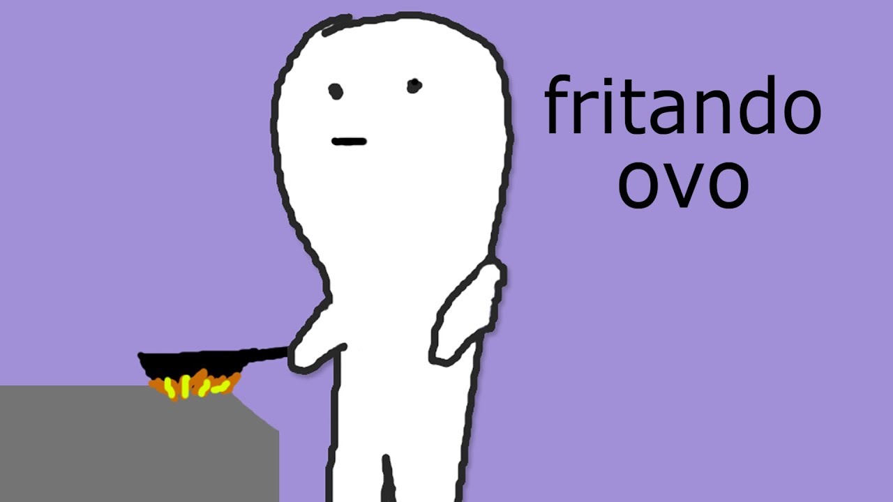 fritando ovo