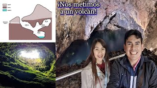 ¡Nos metimos a un volcán! Algar do Carvão, Terceira, islas Azores