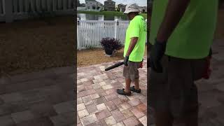 Paver sealing step-by-step process using a water based sealer by Premier Pro Wash & Seal