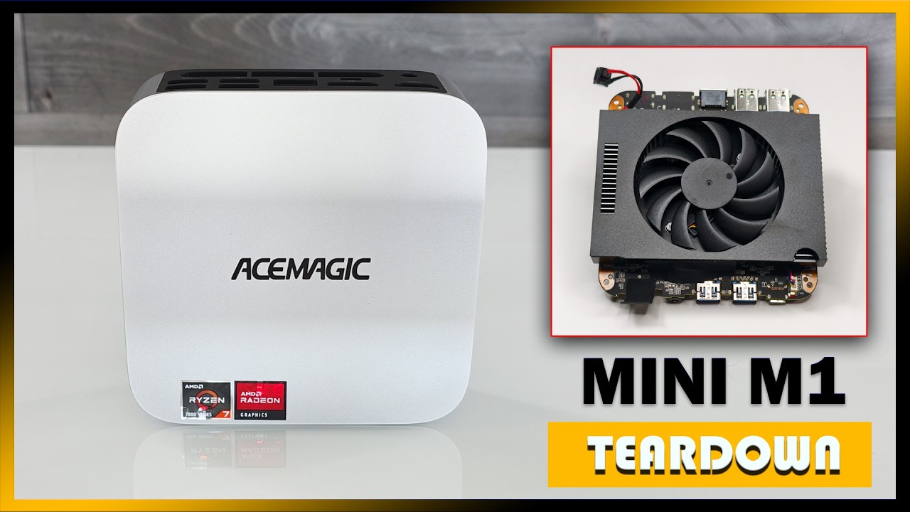 Acemagic Mini M1 Ryzen 7 7735HS Mini PC Teardown Review - YouTube