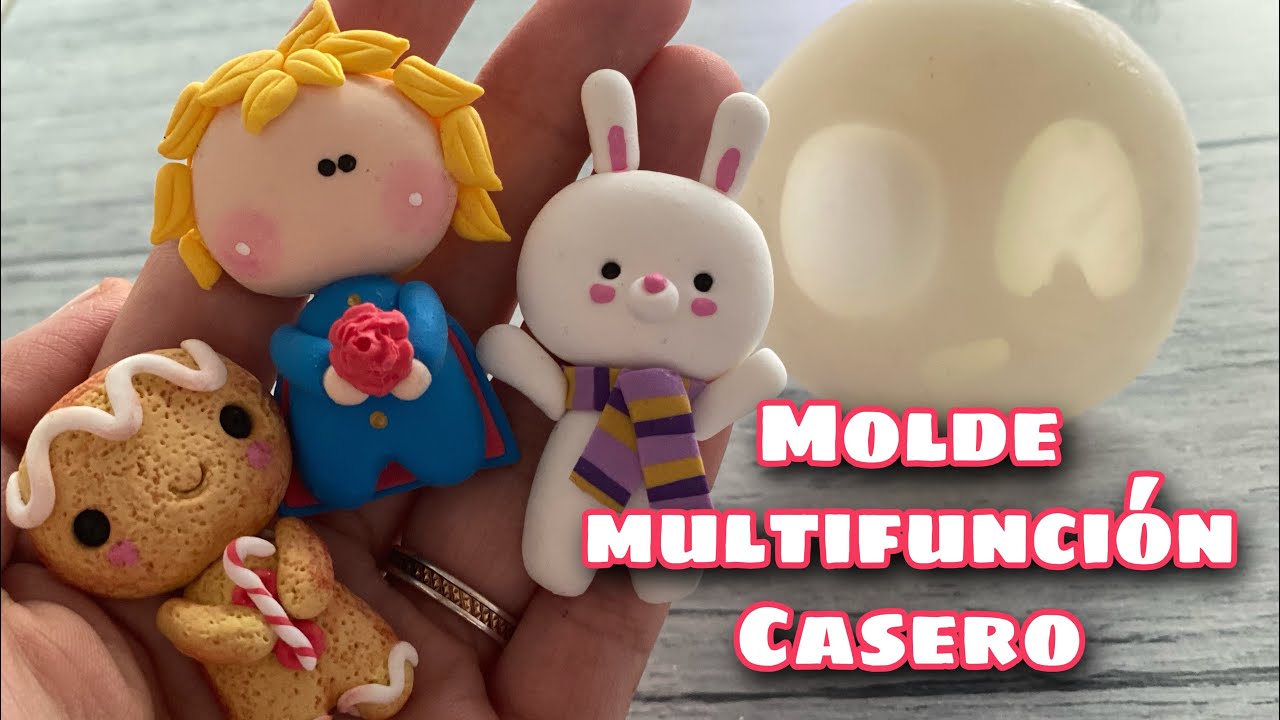 Como hacer molde flexible multifuncional casero para porcelana fría. Facil , económico y rápido