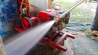 Modif mesin Sanchin, semburan kencang rasa jet cleaner 100 bar ‼️#cucimotor #motorwash #jetcleaner