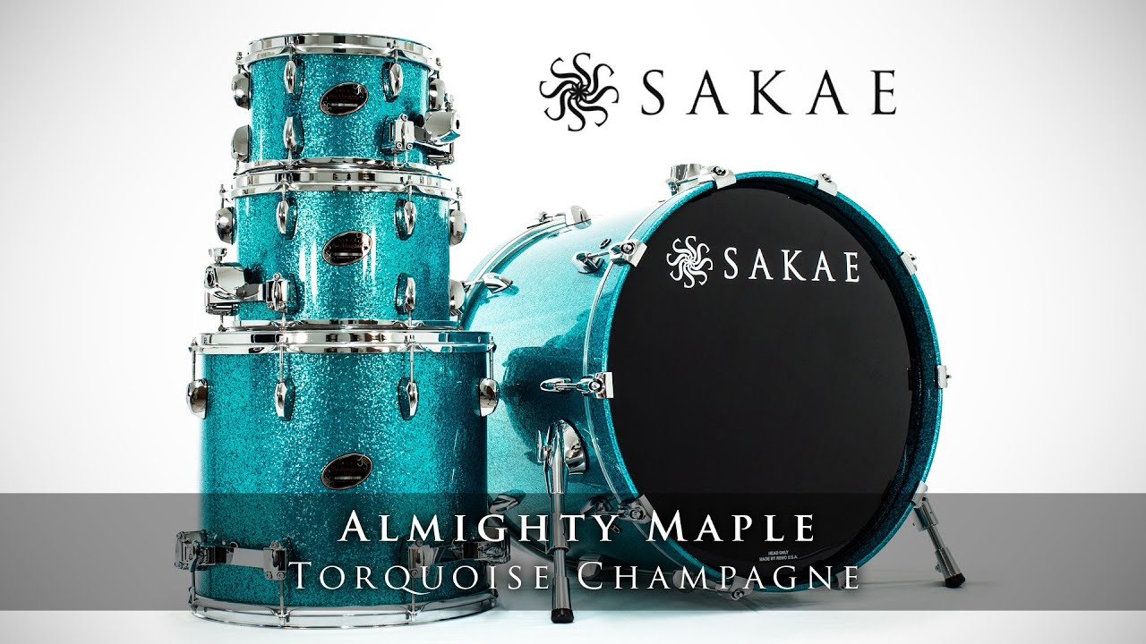 SAKAE ALMIGHTY MAPLE - TORQUOISE CHAMPAGNE SPARKLE