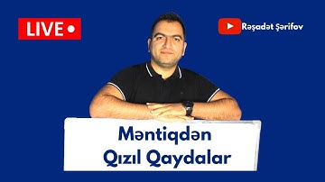 🔴Canlı Dərs-2: Məntiqdən Qızıl Qaydalar