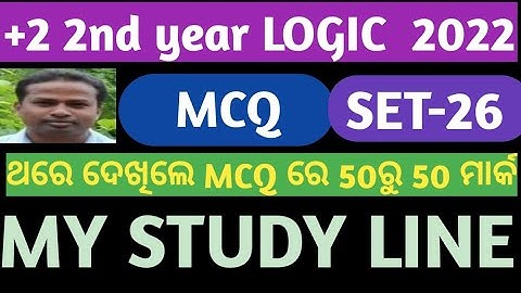 # Important MCQ LOGIC CLASS 12th