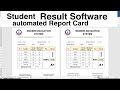 how to make result card | automated report card