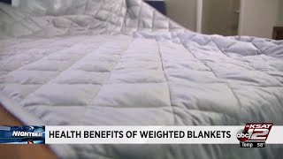 VIDEO: Weighted blankets growing in popularity, can provide health benefits