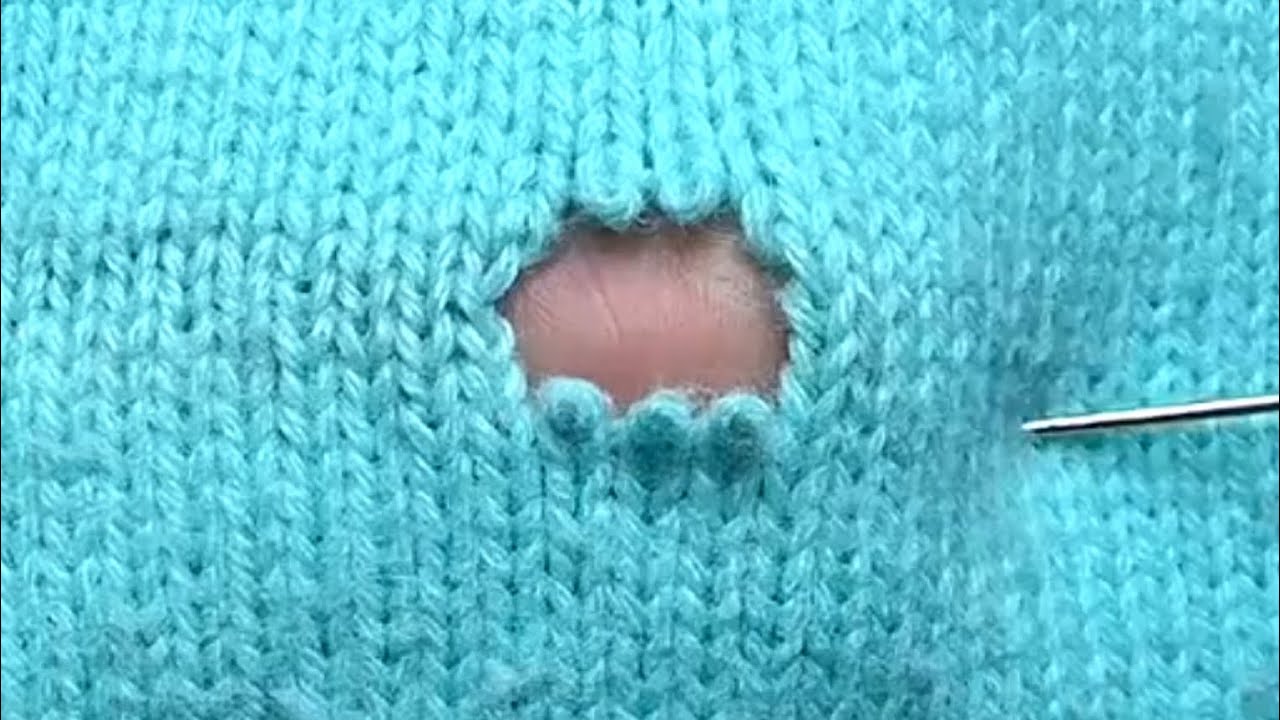 Great Way to Repair Holes in Knitted Sweaters Without Leaving any ...