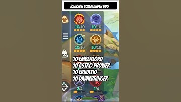 ‼️ JOHNSON COMMANDER BUG; 10 EMBERLORD, 10 ASTRO POWER, 10 ERUDITIO, 10 DAWNBRINGER #shorts #mcgg