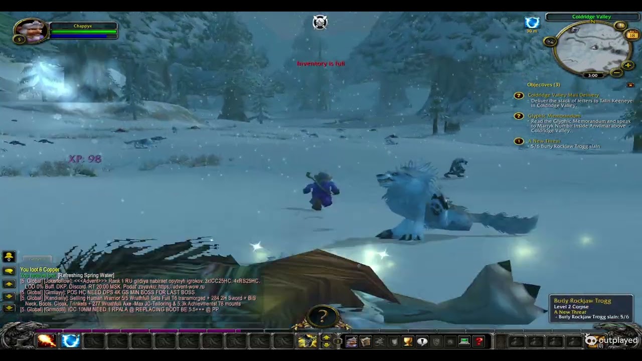 World of Warcraft Mage Leveling on Warmane!