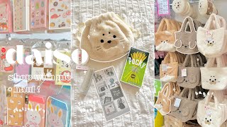 🐼 daiso shop with me & haul // cute stationery + aesthetic and useful items!