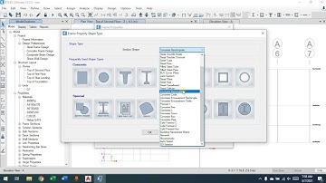 CVLE489 5 ETABS  DEFINEING SECTION BEAM AND COLUMN