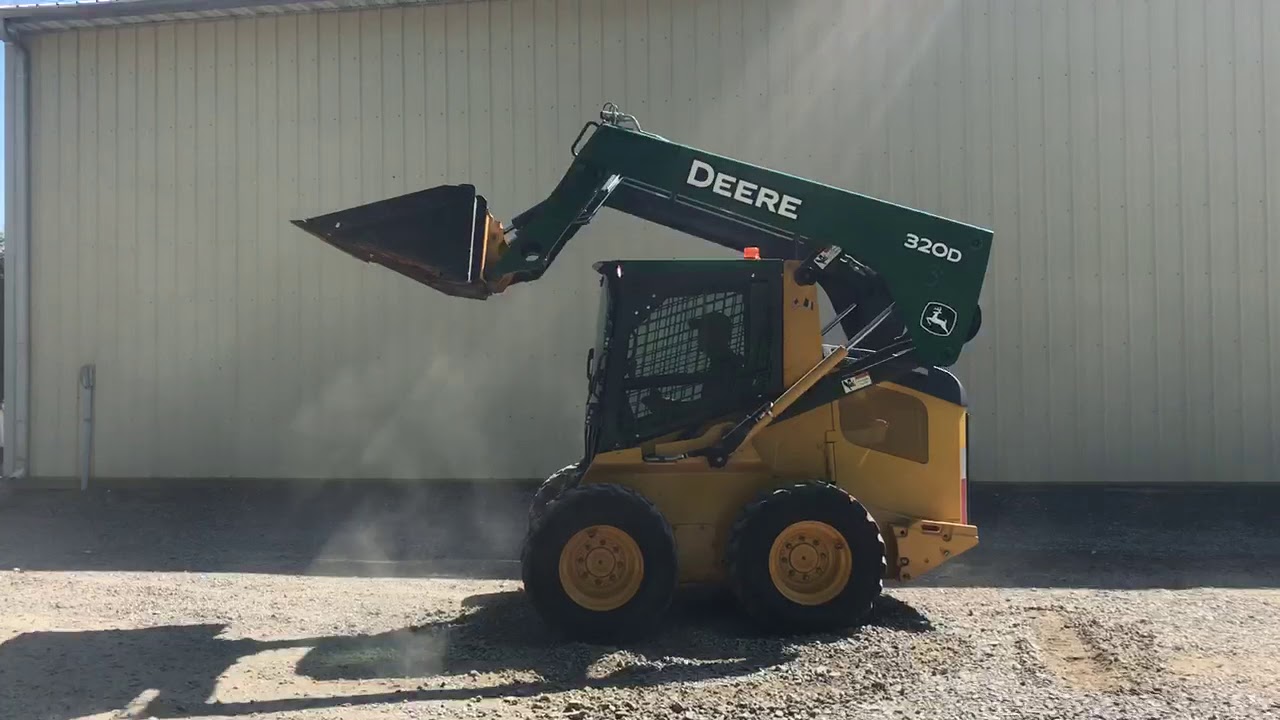 John Deere 320D Skid Steer working YouTube