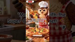"Make Pizza with the Super Cute Owl Chef! 🍕🦉"#Shorts #Cooking #Pizza #CookingOwl #FoodLovers #Foodie