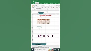 How to Convert Vertical Table Data to Horizontal in excel | Convert Vertical to Horizontal |#shorts