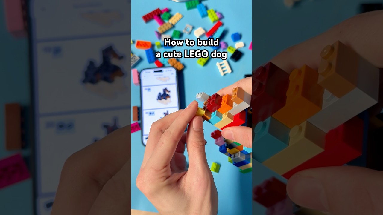 How to build a cute LEGO dog with Brickify! 🐶