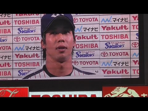 20150906【ﾋｰﾛｰｲﾝﾀﾋﾞｭｰ】トリプル３へ 山田哲人選手３０盗塁到達！！