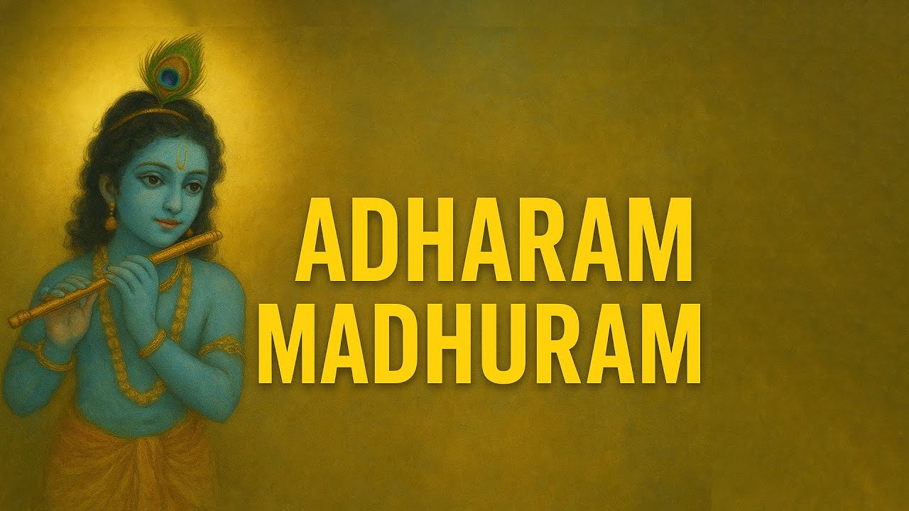 Adharam Madhuram | Krishna Devotional Song | Heart Touching Krishna ...