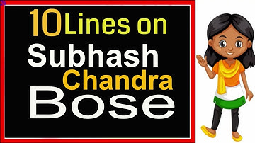 10 Easy Lines Speech on Netaji Subhash Chandra Bose in English for kids