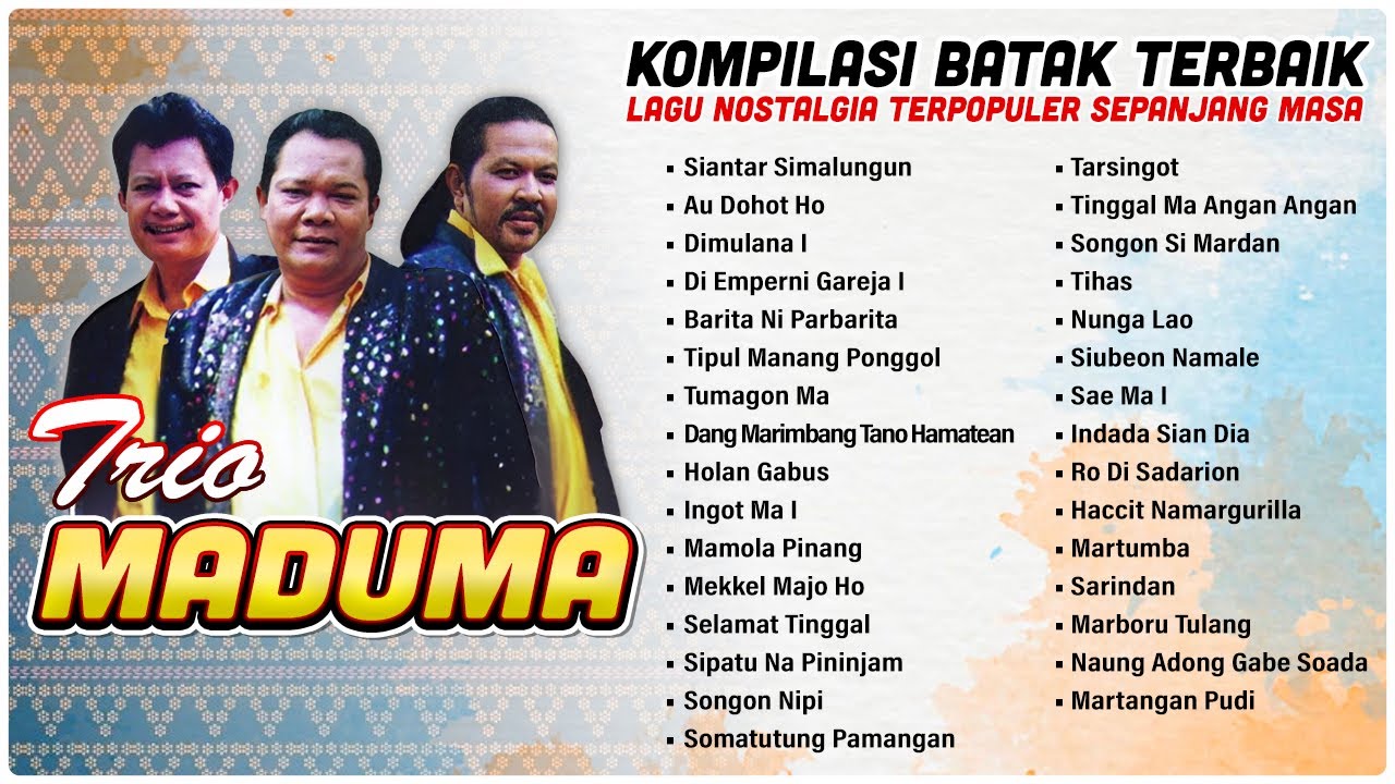 Kompilasi Batak Terbaik Trio Maduma |Lagu Nostalgia Terpopuler Sepanjang Masa |Batak Nostalgia 2023