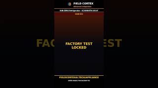 Sub-Zero Refrigerator Error E31 Fix | Field Cortex #Shorts