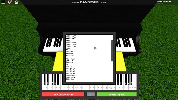 Musicas que quero tocar no piano do roblox 
