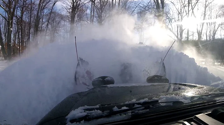 Plowing after winter storm Harper