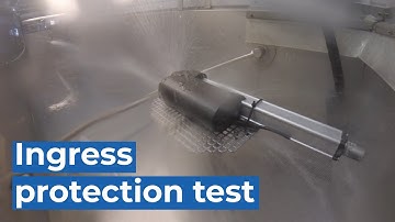 LINAK® test centre | Ingress Protection testing of electric actuators for industrial use