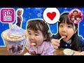 サーティーワンでアナと雪の女王2のサンデーを姉妹で食べるよ❤️　アイス　おでかけ　おやつ　６歳　1歳