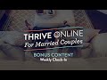 WEEKLY MARRIAGE CHECK-IN | Thrive Online | Bonus Content 2