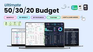 50/30/20 Budget Planner in Google Sheets | Step-by-Step Tutorial Update
