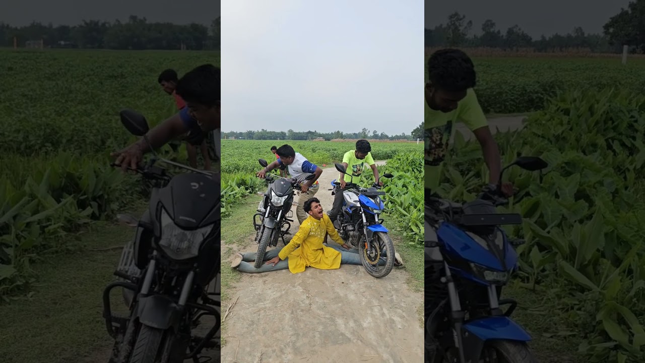 The motorcycle was lifted into its two legs.26#funny #automobile