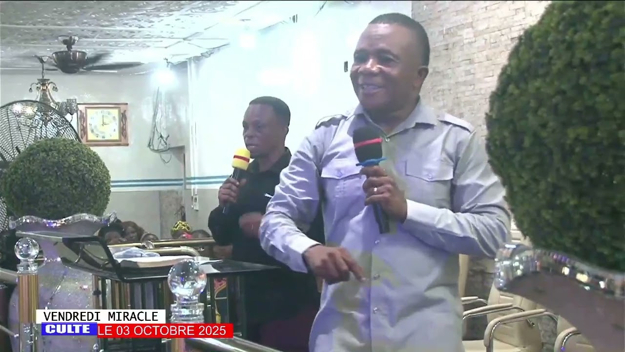 CULTE DE VENDREDI MIRACLE AVEC LE REV. MATTHIEU OKASI PRONVINCIAL DE KINSHASA LE 3 OCTOBRE 2025.