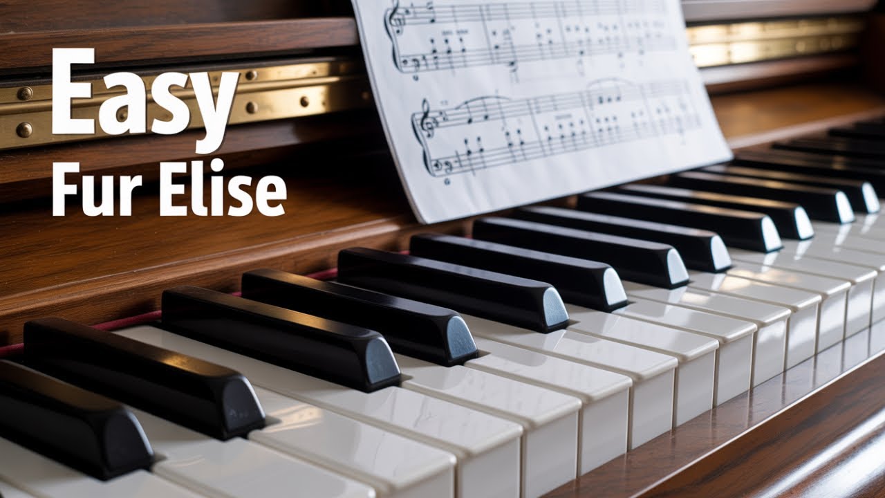 ¡Toca Para Elisa HOY! Lecciónde Piano Fácil para Adultos(Beethoven). Partitura Facilitada.