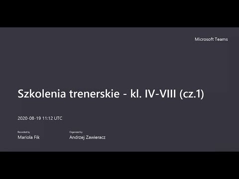 Szkolenia trenerskie MDL - kl. IV-VIII (cz. 1)