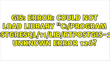 ERROR: could not load library "C:/Program Files/PostgreSQL/11/lib/rtpostgis-2.5.dll": unknown...