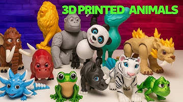 You Won’t Believe These 3D Printed Animals! 🦁🐼 Amazing 3D Printing Timelapse
