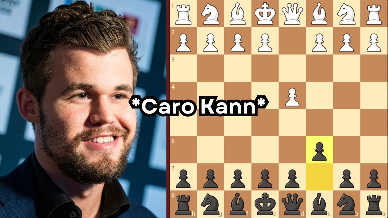 caro-kann defense by Magnus carlsen #chess #grandmaster