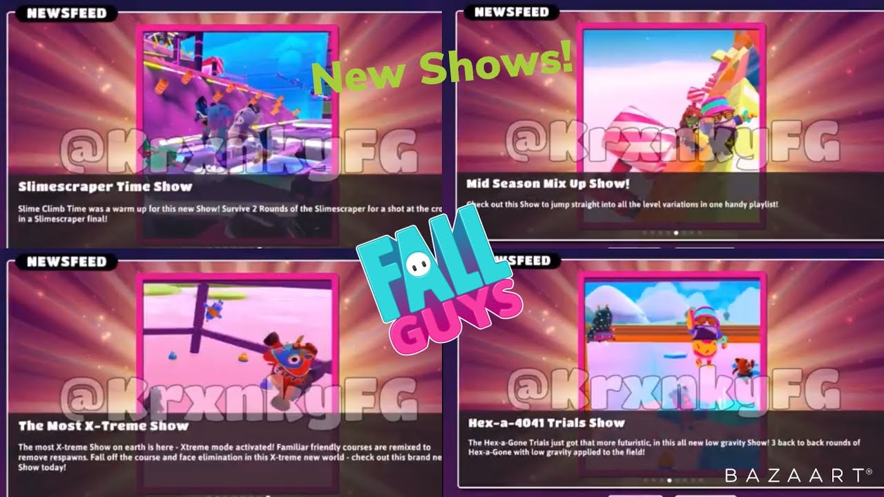 New Fall Guys Season 4.5 Show Selectors