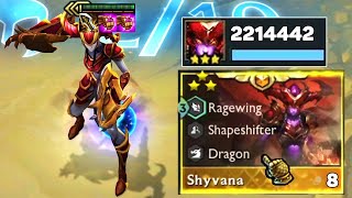 2 MILLION Damage 3 Star Shyvana Full Crit | TFT SET 7.5