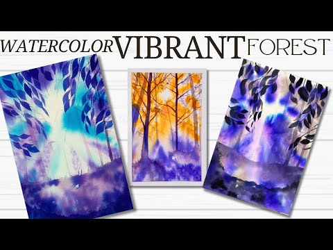 Creating VIBRANT Watercolor Landscapes 🌈