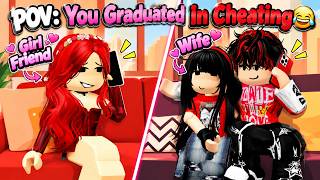POV: You Graduated In Cheating😂😂 #roblox  #funny  #shorts #cheaters #lovestory