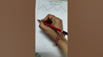 Zig Zag Lines.....Play group..  Day 11..