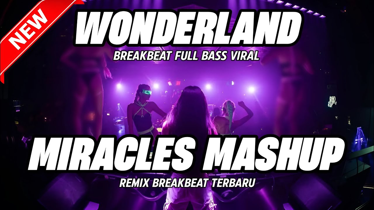 DJ WONDERLAND X MIRACLES MASHUP BREAKBEAT REMIX FULL BASS VERSION 2025 ...