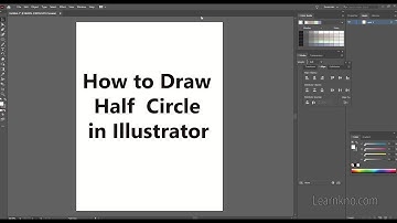 How to Draw Half Circle in Adobe Illustrator