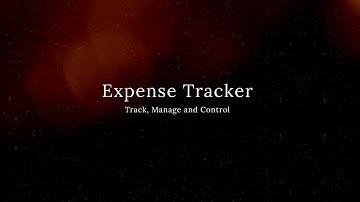 Expense Tracker - Full-stack application.
