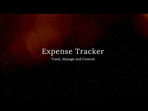 Expense Tracker -