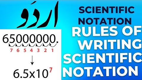 Class 9th Maths | Scientific Notation, Rule of converting number to scientific Notation