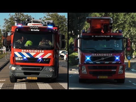 Brandweer Brielle en Hellevoetsluis met spoed naar afhijsing